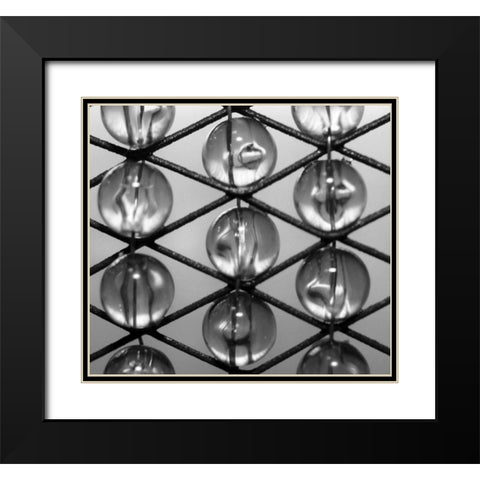 Beads II Black Modern Wood Framed Art Print with Double Matting by Putman, Tammy