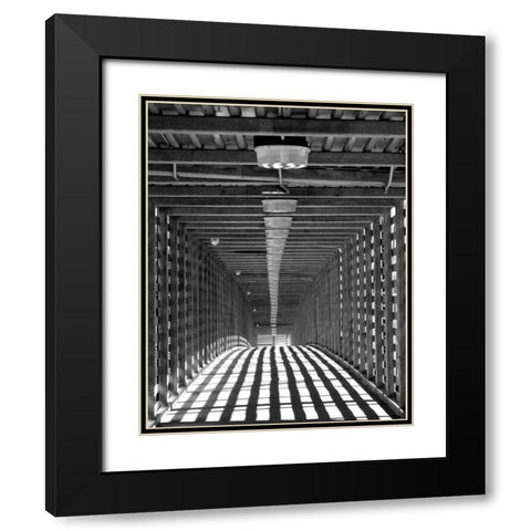 Freight Bridge I Black Modern Wood Framed Art Print with Double Matting by Putman, Tammy