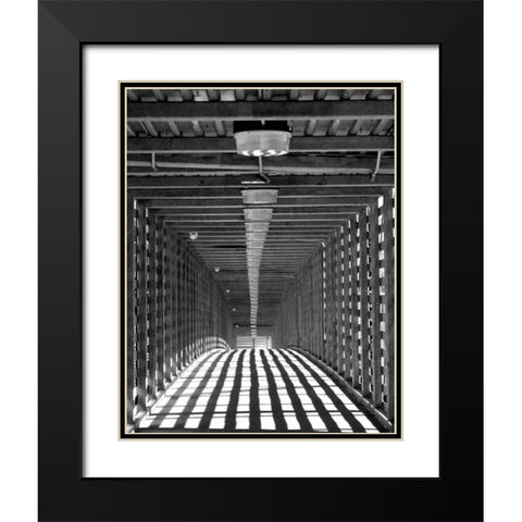 Freight Bridge I Black Modern Wood Framed Art Print with Double Matting by Putman, Tammy