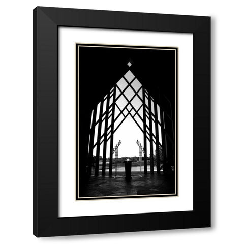 Diamond Altar Black Modern Wood Framed Art Print with Double Matting by Putman, Tammy