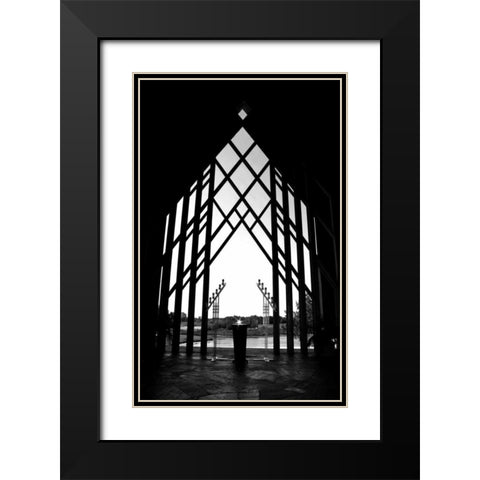 Diamond Altar Black Modern Wood Framed Art Print with Double Matting by Putman, Tammy