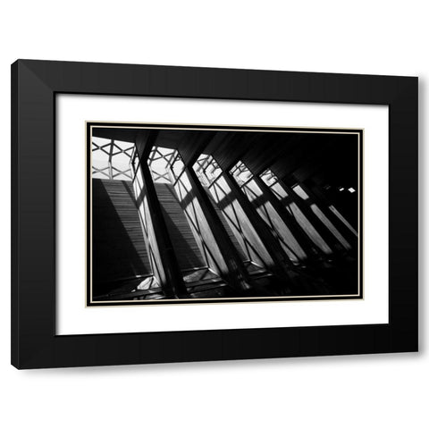 Diamond Ceiling II Black Modern Wood Framed Art Print with Double Matting by Putman, Tammy