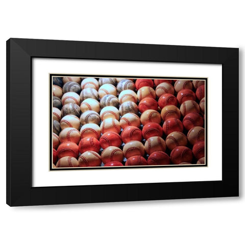 Americas Pastime I Black Modern Wood Framed Art Print with Double Matting by Putman, Tammy