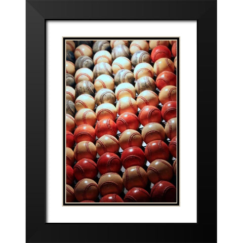 Americas Pastime II Black Modern Wood Framed Art Print with Double Matting by Putman, Tammy