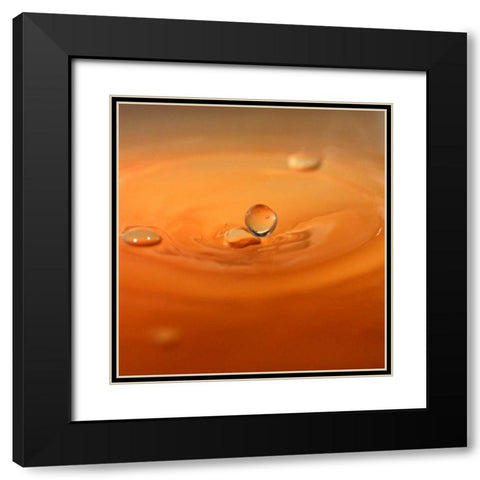 Tomato Soup Drop II Black Modern Wood Framed Art Print with Double Matting by Putman, Tammy