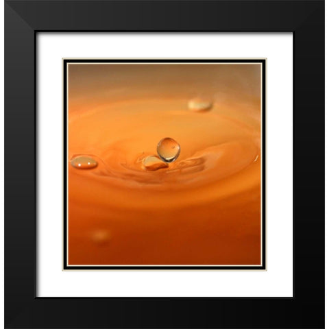 Tomato Soup Drop II Black Modern Wood Framed Art Print with Double Matting by Putman, Tammy