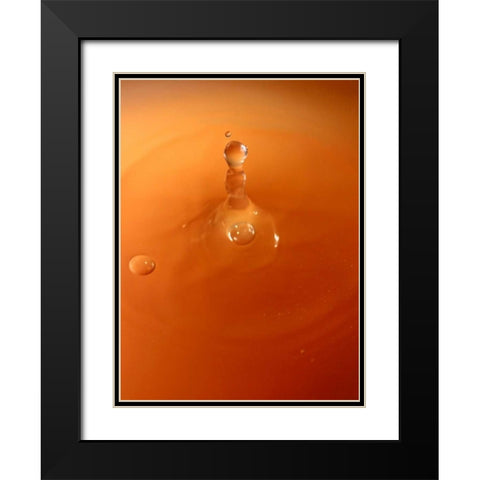 Tomato Soup Drop III Black Modern Wood Framed Art Print with Double Matting by Putman, Tammy
