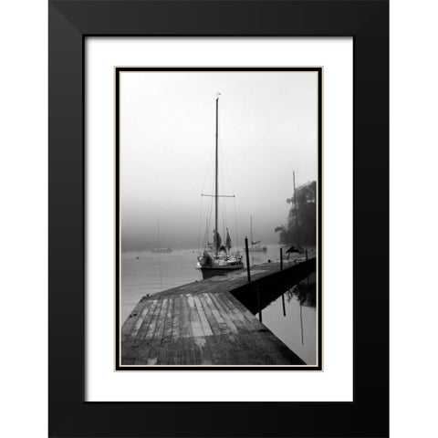 Docked I Black Modern Wood Framed Art Print with Double Matting by Putman, Tammy