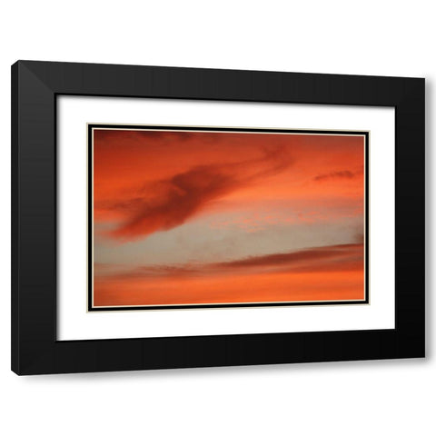 Sunrise Sky Black Modern Wood Framed Art Print with Double Matting by Putman, Tammy
