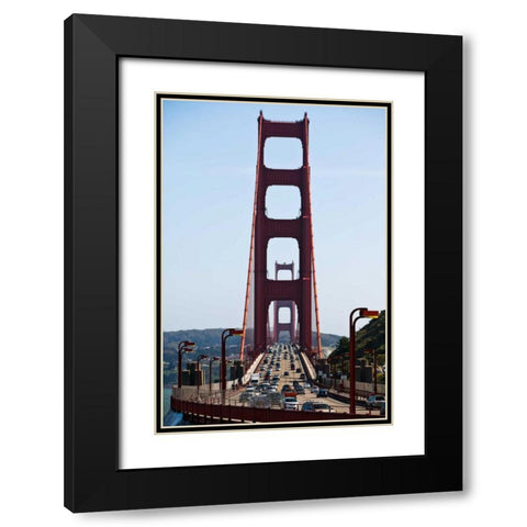 Golden Gate III Black Modern Wood Framed Art Print with Double Matting by Stefko, Bob