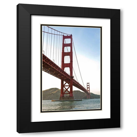 Golden Gate IV Black Modern Wood Framed Art Print with Double Matting by Stefko, Bob