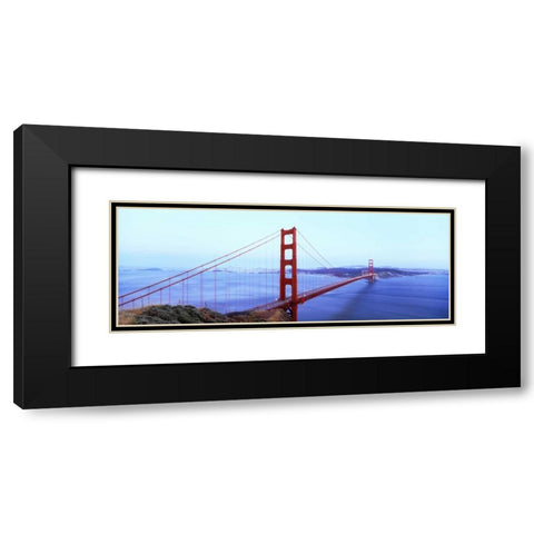 Golden Gate V Black Modern Wood Framed Art Print with Double Matting by Stefko, Bob
