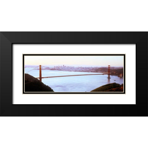 Golden Gate VI Black Modern Wood Framed Art Print with Double Matting by Stefko, Bob