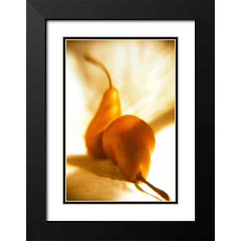 Pears II Black Modern Wood Framed Art Print with Double Matting by Stefko, Bob