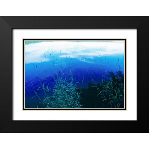 At Waters Edge II Black Modern Wood Framed Art Print with Double Matting by Stefko, Bob