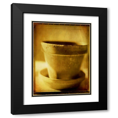 Terracotta Pots I Black Modern Wood Framed Art Print with Double Matting by Stefko, Bob