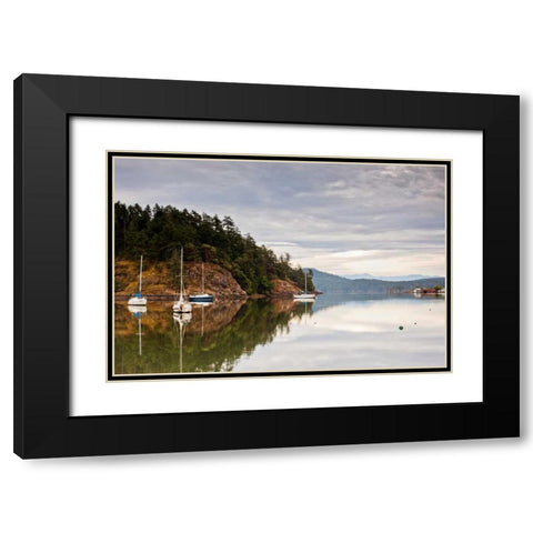Sooke Harbor I Black Modern Wood Framed Art Print with Double Matting by Stefko, Bob