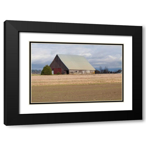 Red Door Barn Black Modern Wood Framed Art Print with Double Matting by Styber, Dana