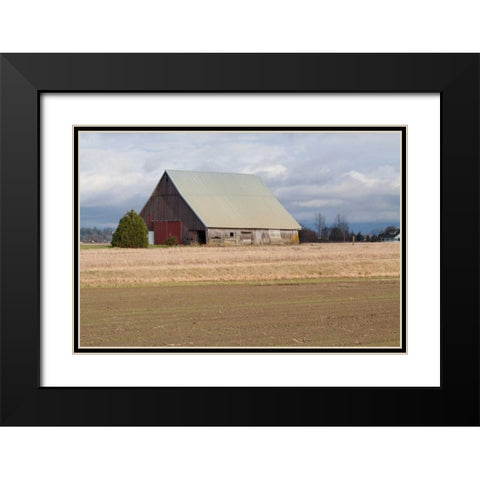Red Door Barn Black Modern Wood Framed Art Print with Double Matting by Styber, Dana