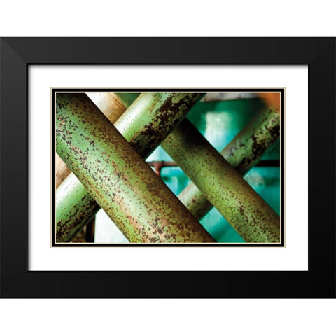 Cross Section Black Modern Wood Framed Art Print with Double Matting by Styber, Dana