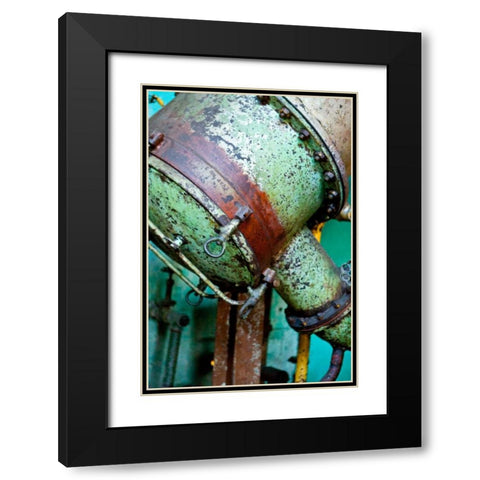 Evaporator No. III Black Modern Wood Framed Art Print with Double Matting by Styber, Dana