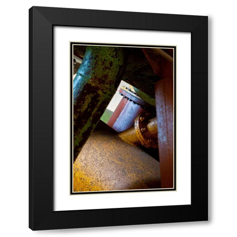 Pipe Dreams I Black Modern Wood Framed Art Print with Double Matting by Styber, Dana