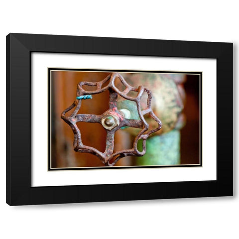 Open and Shut Black Modern Wood Framed Art Print with Double Matting by Styber, Dana