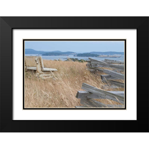 Grassy Knoll Black Modern Wood Framed Art Print with Double Matting by Styber, Dana