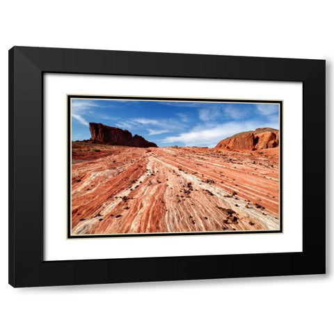 Sands of Time I Black Modern Wood Framed Art Print with Double Matting by Taylor, Douglas