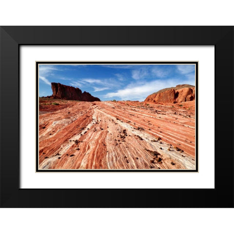 Sands of Time I Black Modern Wood Framed Art Print with Double Matting by Taylor, Douglas
