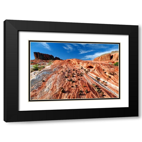 Sands of Time II Black Modern Wood Framed Art Print with Double Matting by Taylor, Douglas