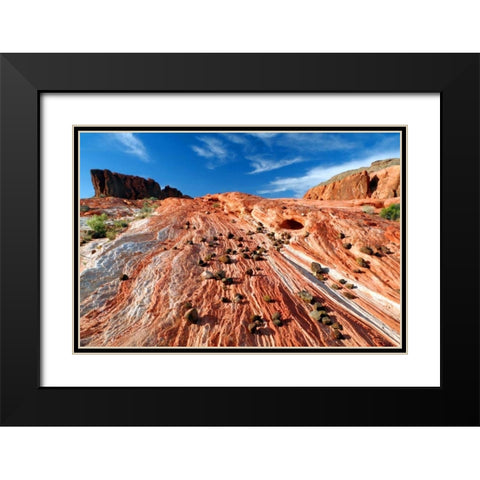 Sands of Time II Black Modern Wood Framed Art Print with Double Matting by Taylor, Douglas