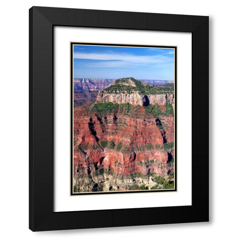Oza Butte Portrait Black Modern Wood Framed Art Print with Double Matting by Taylor, Douglas