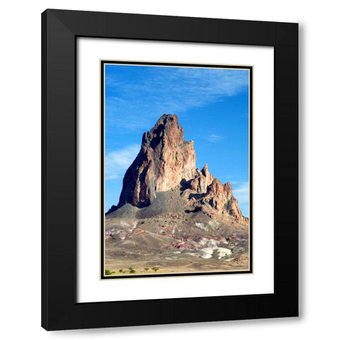 Agathla Peak Black Modern Wood Framed Art Print with Double Matting by Taylor, Douglas
