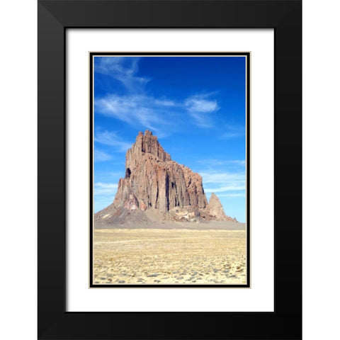 Shiprock Portrait Black Modern Wood Framed Art Print with Double Matting by Taylor, Douglas