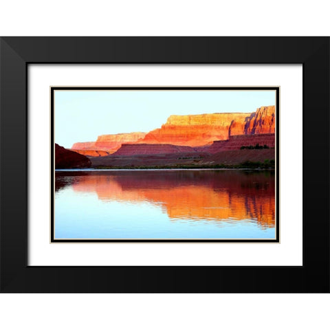 Vermillion Cliffs II Black Modern Wood Framed Art Print with Double Matting by Taylor, Douglas
