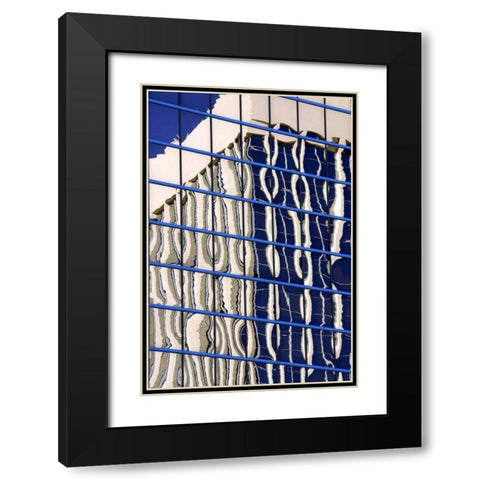 Architectural Glass Black Modern Wood Framed Art Print with Double Matting by Taylor, Douglas