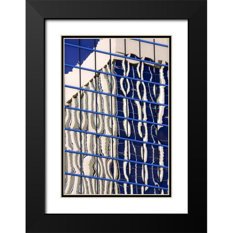 Architectural Glass Black Modern Wood Framed Art Print with Double Matting by Taylor, Douglas