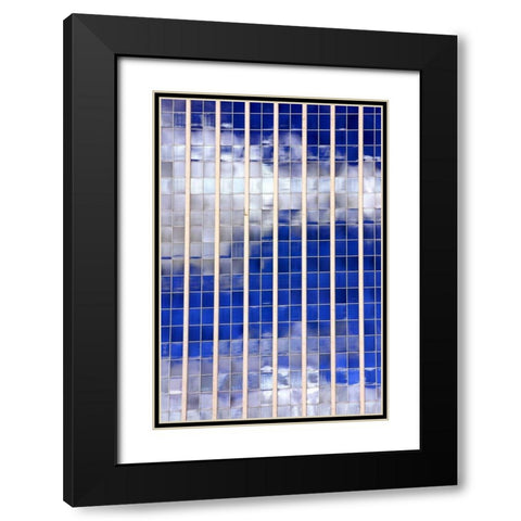 Sky Reflections Black Modern Wood Framed Art Print with Double Matting by Taylor, Douglas