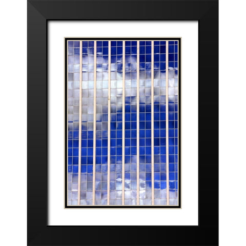 Sky Reflections Black Modern Wood Framed Art Print with Double Matting by Taylor, Douglas