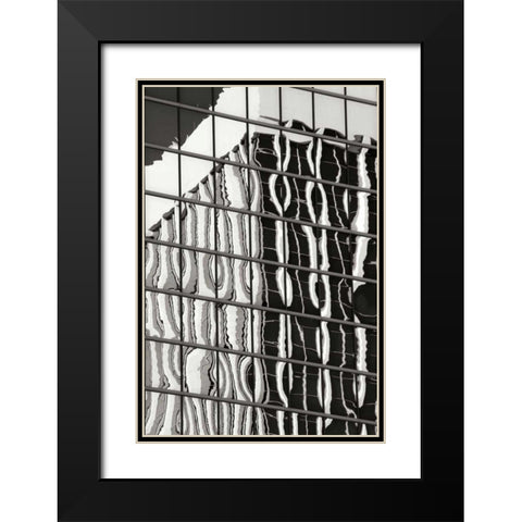 Architectural Glass BW Black Modern Wood Framed Art Print with Double Matting by Taylor, Douglas