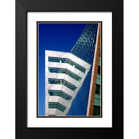 Design Reflections Black Modern Wood Framed Art Print with Double Matting by Taylor, Douglas