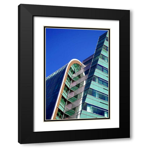 Urban Design Black Modern Wood Framed Art Print with Double Matting by Taylor, Douglas