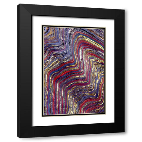 Tiger Iron II Black Modern Wood Framed Art Print with Double Matting by Taylor, Douglas