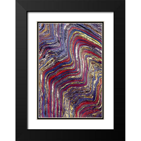 Tiger Iron II Black Modern Wood Framed Art Print with Double Matting by Taylor, Douglas