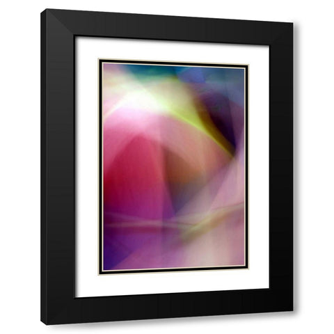 Chaos of Color Black Modern Wood Framed Art Print with Double Matting by Taylor, Douglas