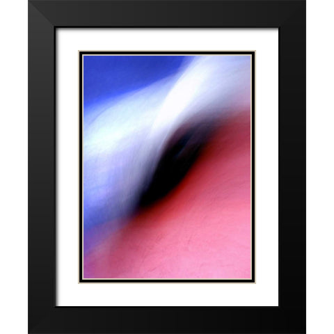Breaking Wave Black Modern Wood Framed Art Print with Double Matting by Taylor, Douglas