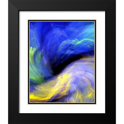 Black Opal Black Modern Wood Framed Art Print with Double Matting by Taylor, Douglas