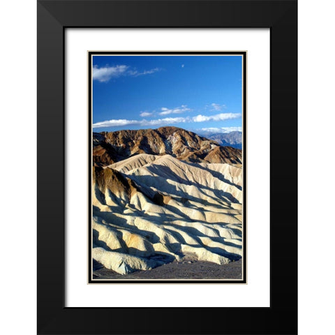 Zabriskie Point II Black Modern Wood Framed Art Print with Double Matting by Taylor, Douglas