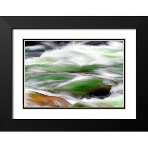 River Rapids Black Modern Wood Framed Art Print with Double Matting by Taylor, Douglas